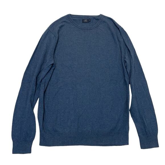 J. Crew Sweater blue crewneck harbor cotton men’s Size Large - Picture 7 of 7